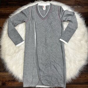 1 By O’2nd Wool Blend Colorblock Long Sleeve Sweater Dress size Small